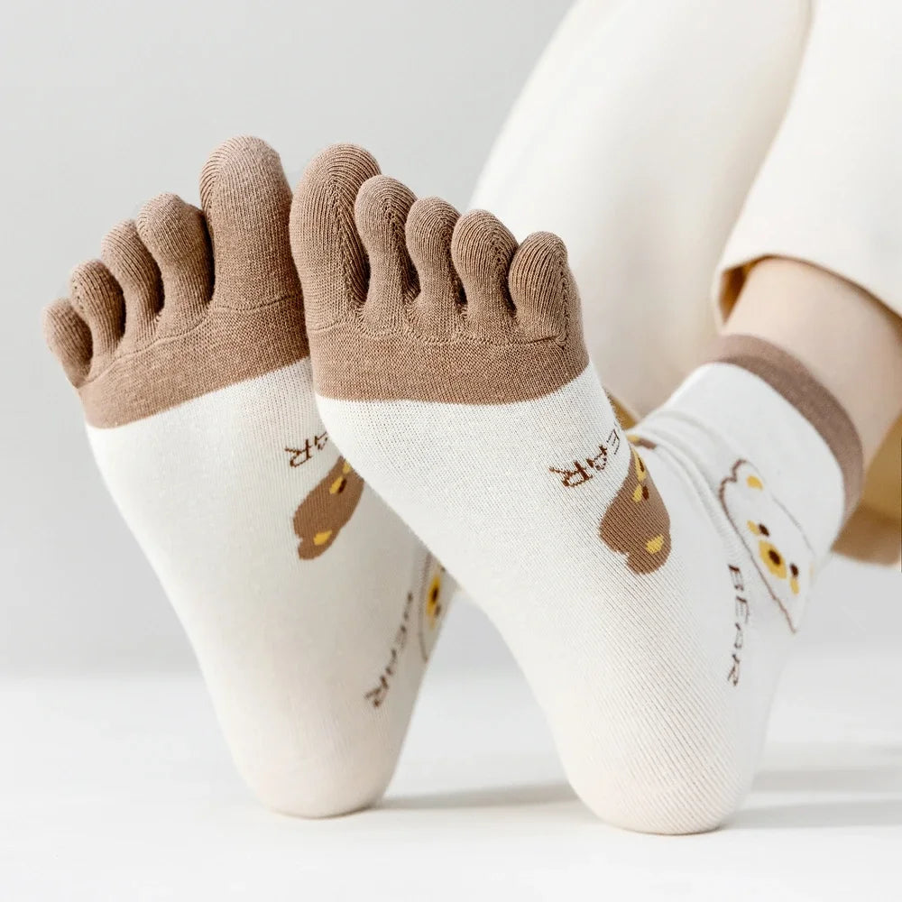 Calcetines de Dedos Medios Bear T35-39 (5 Pares)