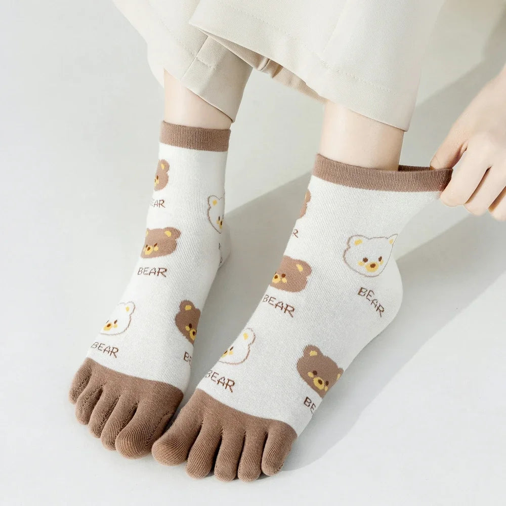 Calcetines de Dedos Medios Bear T35-39 (5 Pares)