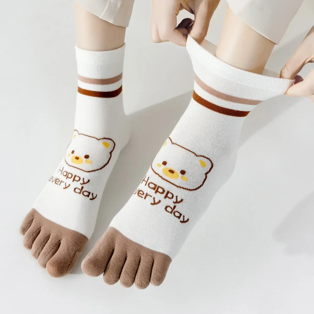 Calcetines de Dedos Medios Bear T35-39 (5 Pares)