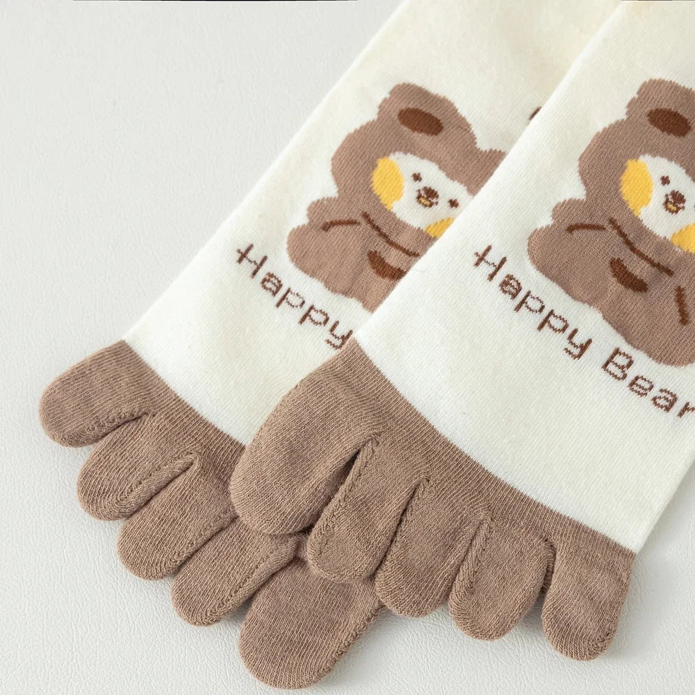 Calcetines de Dedos Medios Bear T35-39 (5 Pares)