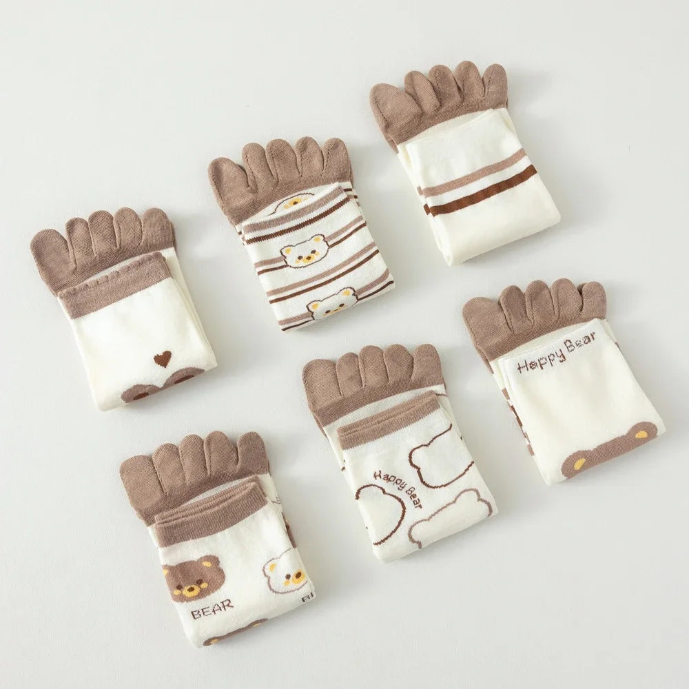 Calcetines de Dedos Medios Bear T35-39 (5 Pares)