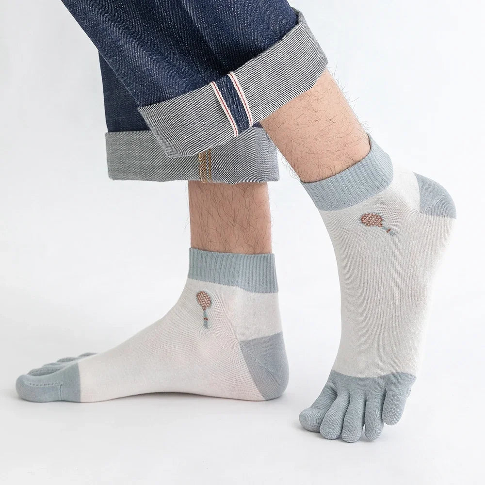 Calcetines de Dedos Medios Tennis T38-44 (5 Pares)