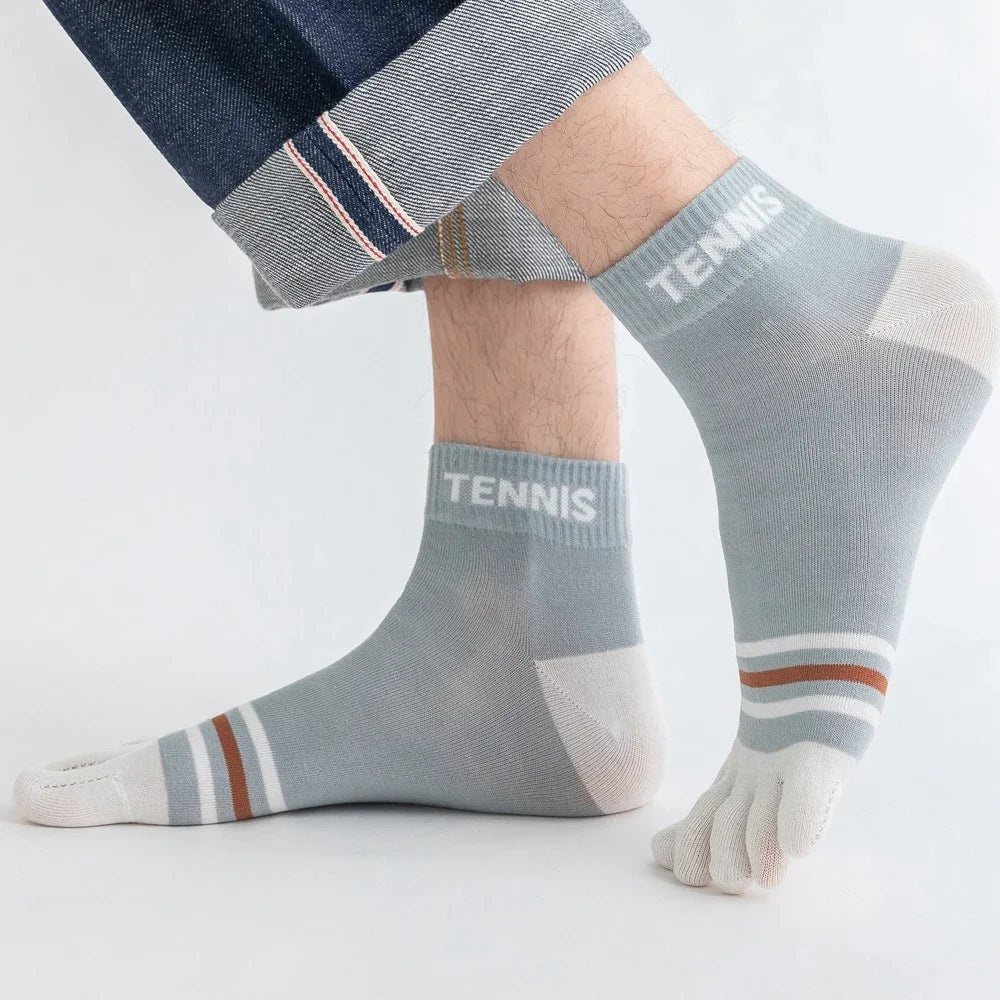 Calcetines de Dedos Medios Tennis T38-44 (5 Pares)