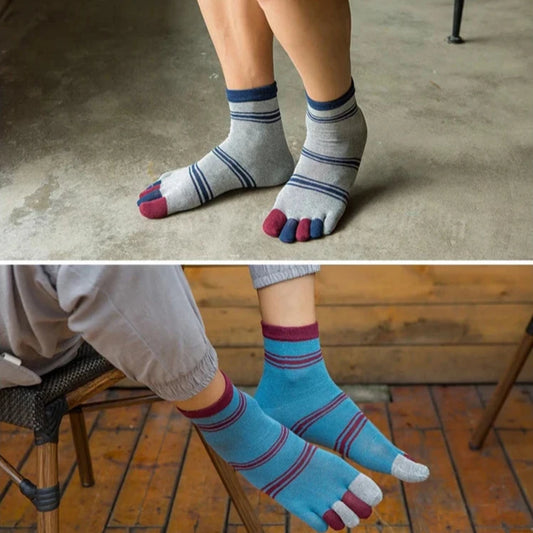 Calcetines de Dedos Altos: Rayados 4.0 Talla 39-44