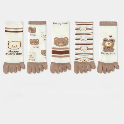 Calcetines de Dedos Medios Bear T35-39 (5 Pares)