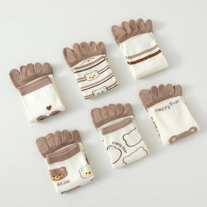 Calcetines de Dedos Medios Bear T35-39 (5 Pares)