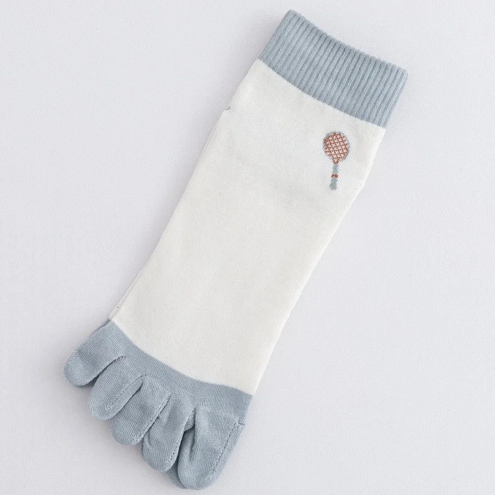 Calcetines de Dedos Medios Tennis T38-44 (5 Pares)